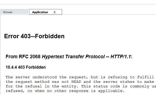 Access Control Report In Epm 11124 Gives 403 Forbidden Error